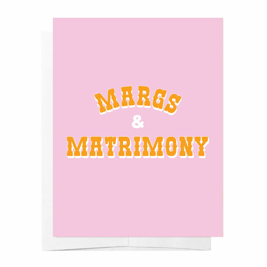 Margs and matrimony - Pink Hens card