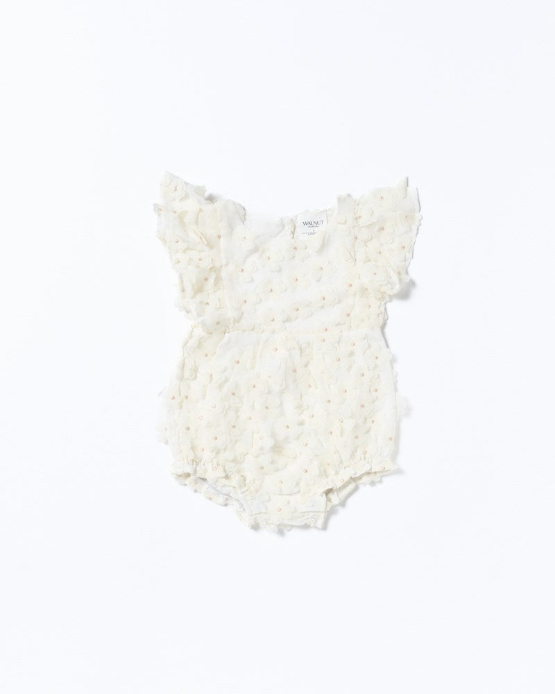 Whimsy Romper - White Tulle