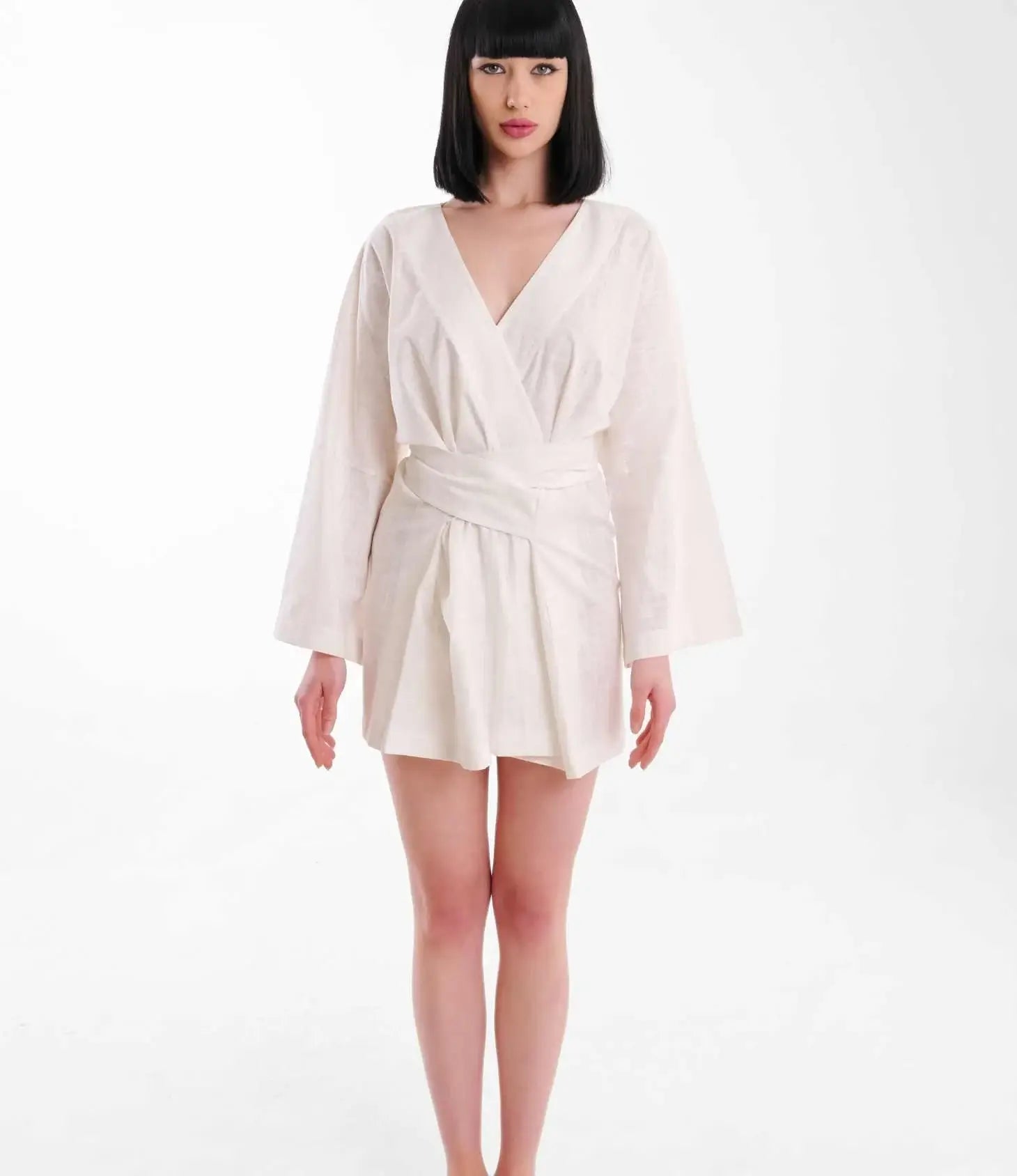 Caria Beach Kimono - White