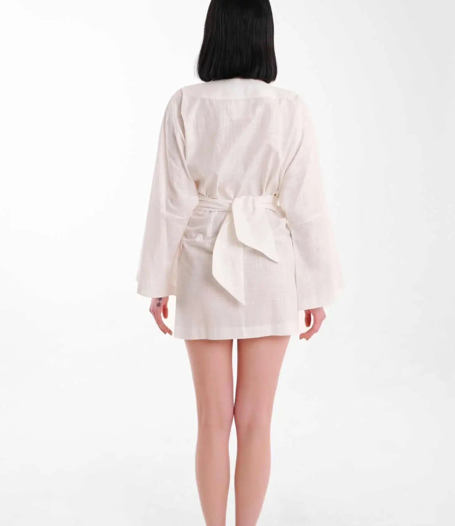 Caria Beach Kimono - White