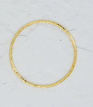 Hammered Bangle - Gold