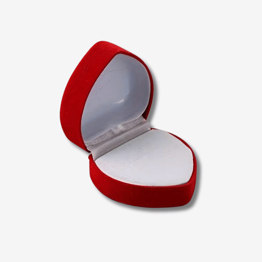 Red Heart Ring Box