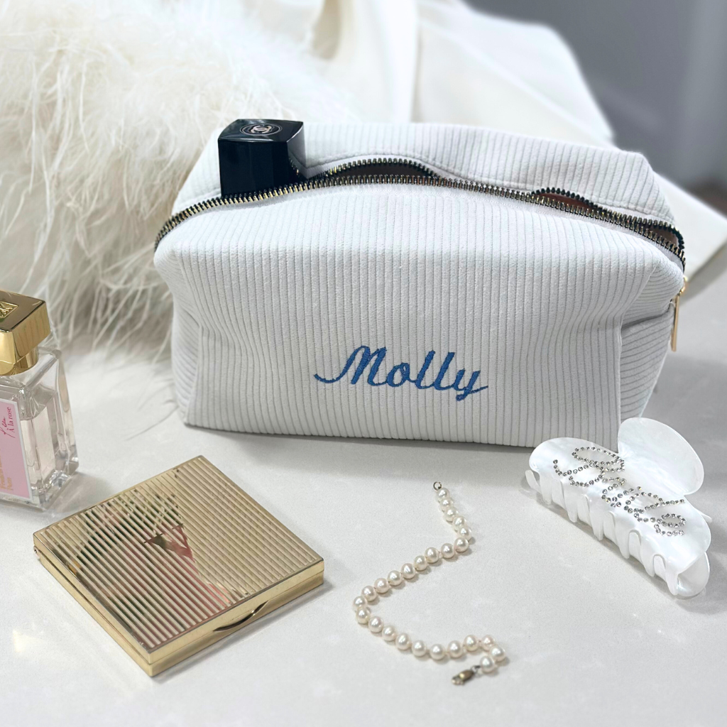 Personalised Make Up Bag - White