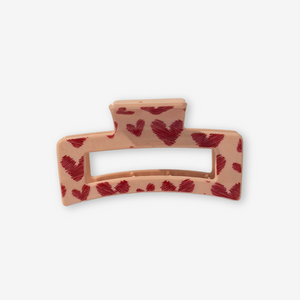 Heart Claw Clip - Pink