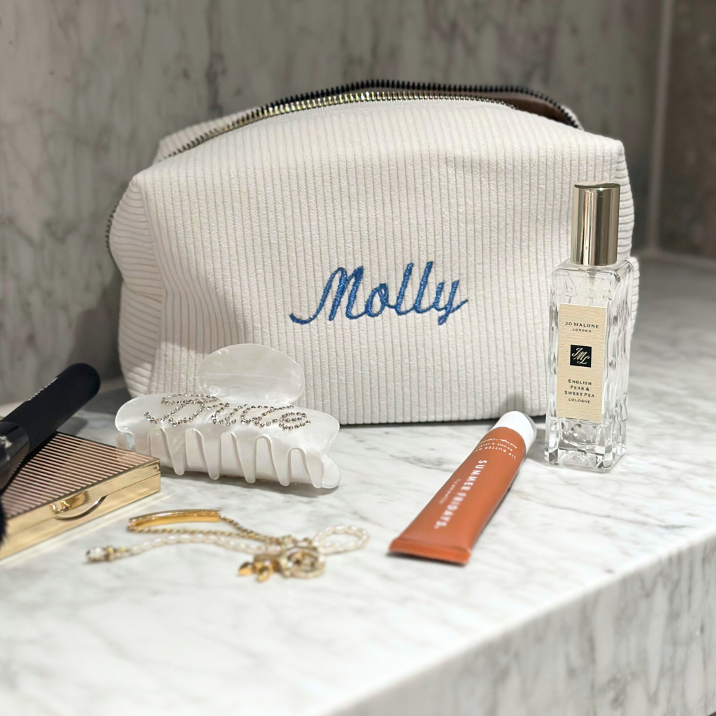 Personalised Make Up Bag - White