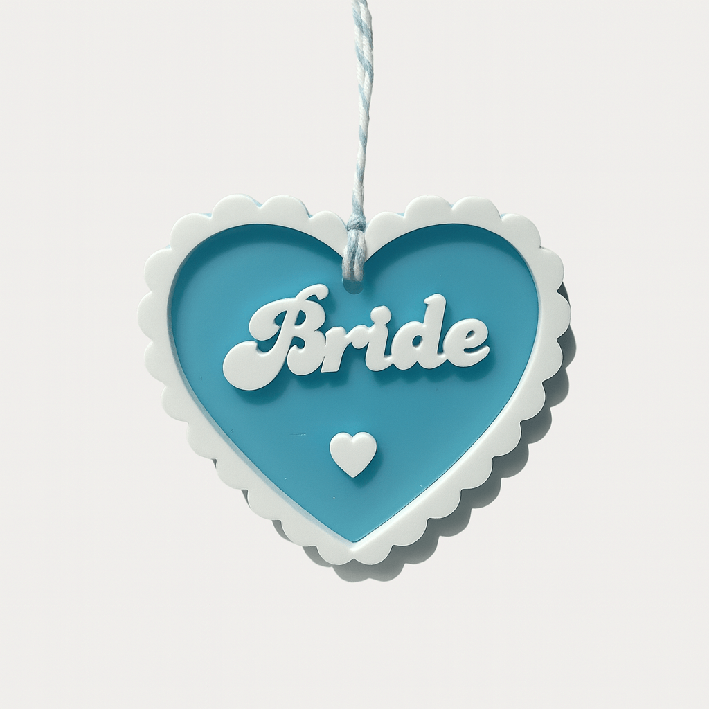 Bride Keyring/Tag - Blue