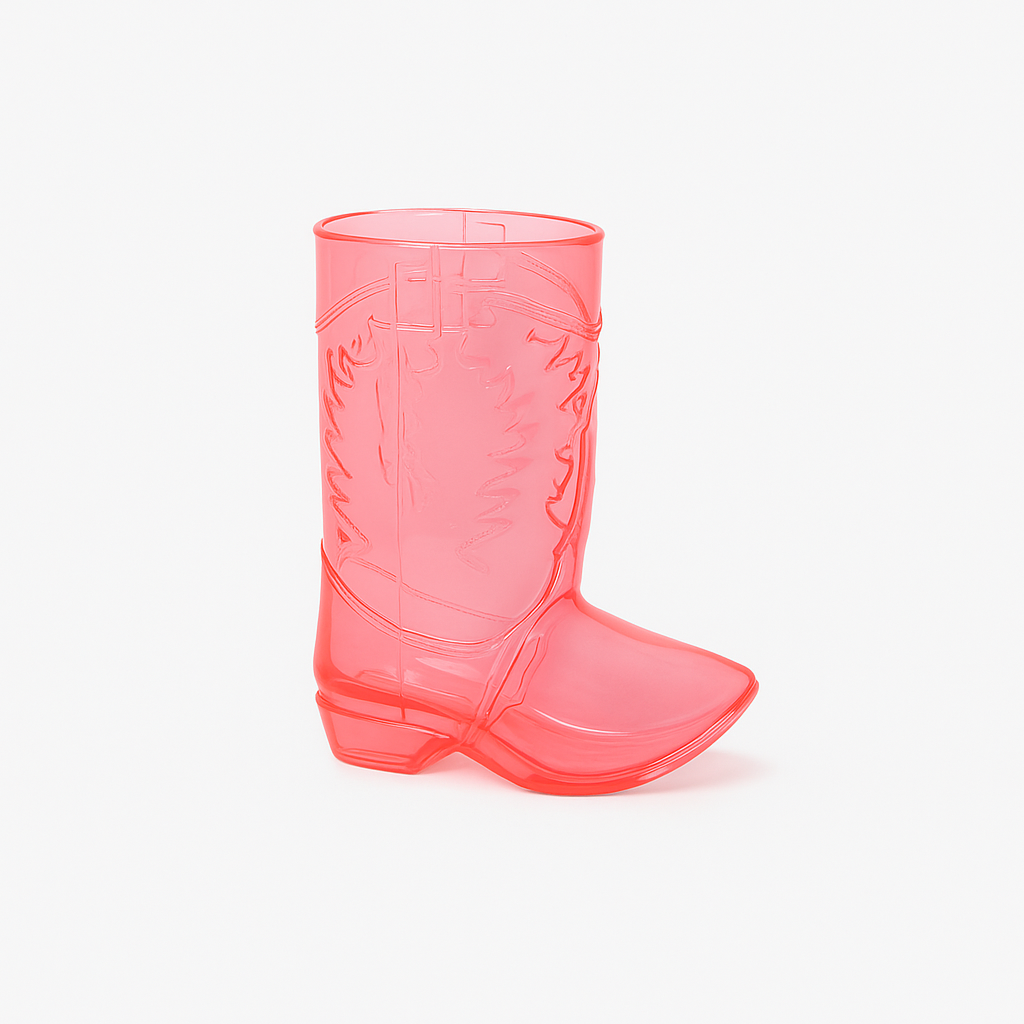 Pink Cowboy Boot Shot Glass - 6 Pack