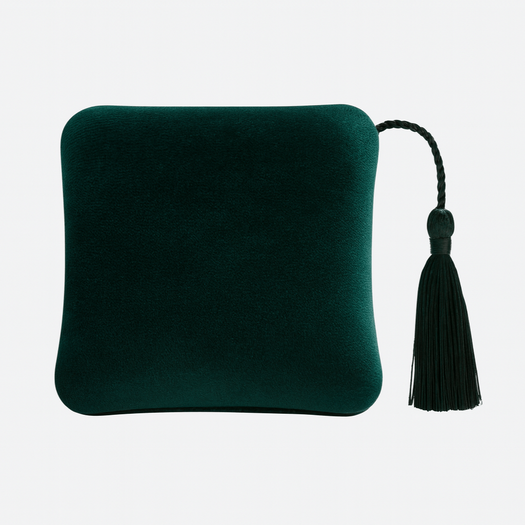 Forest Green Velvet Ring Cushion Box