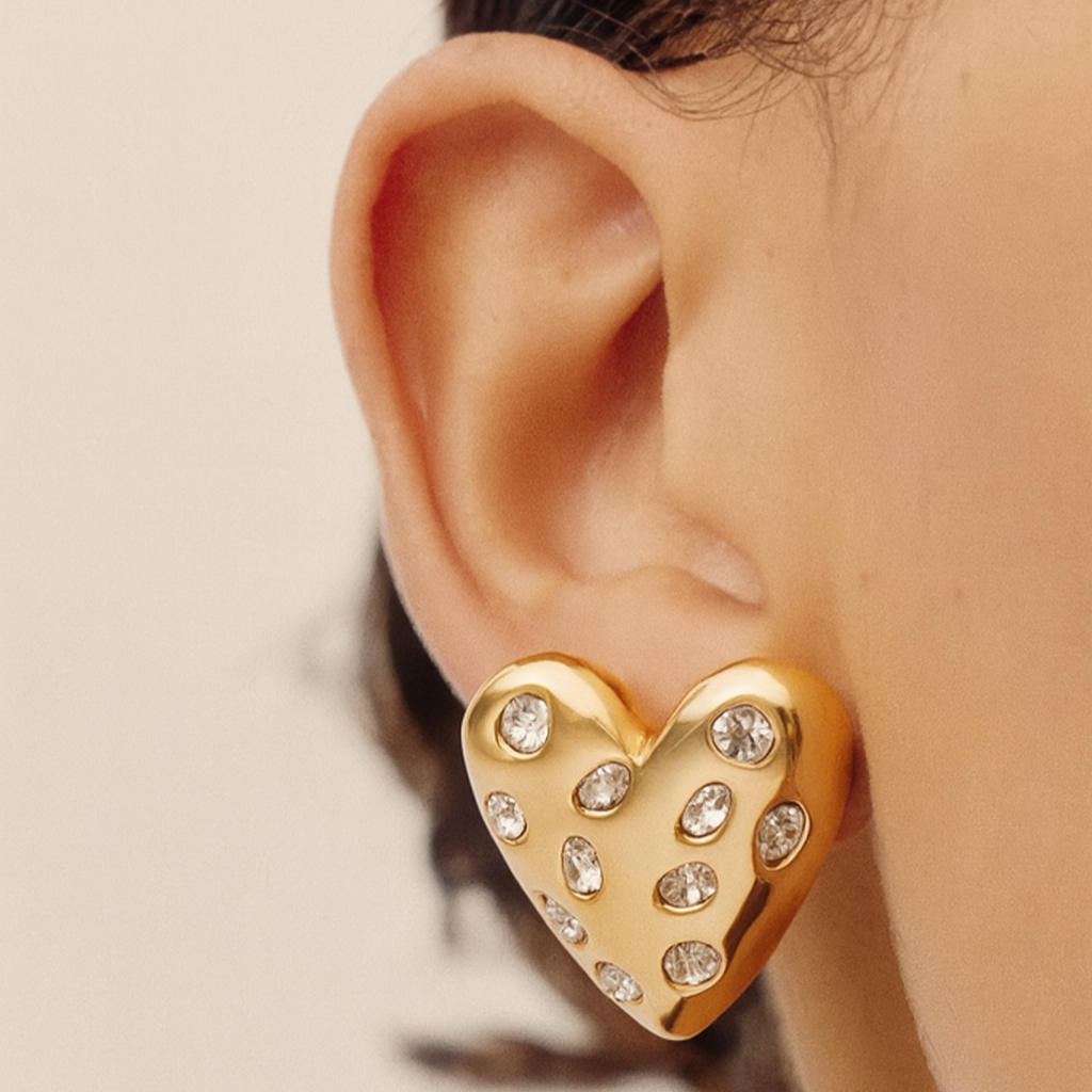 Bella Heart Earrings