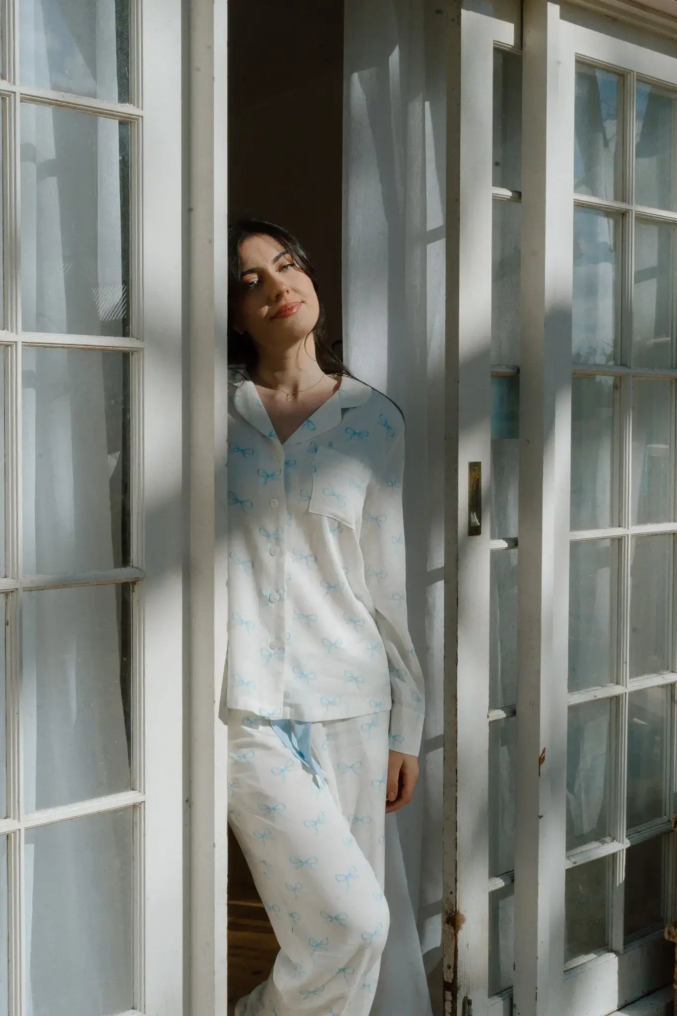 Dreamy Bows Long Tencel™ Pyjama Set