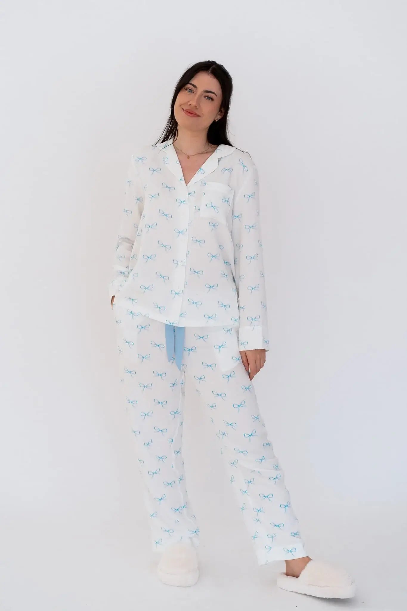Dreamy Bows Long Tencel™ Pyjama Set