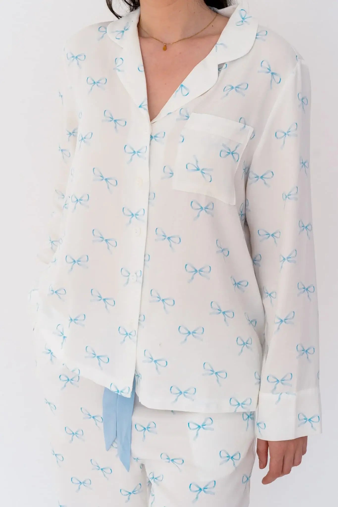 Dreamy Bows Long Tencel™ Pyjama Set