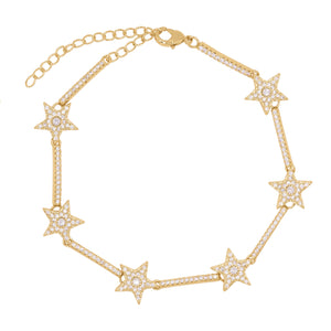Etta Sparkling Star Bracelet - Gold
