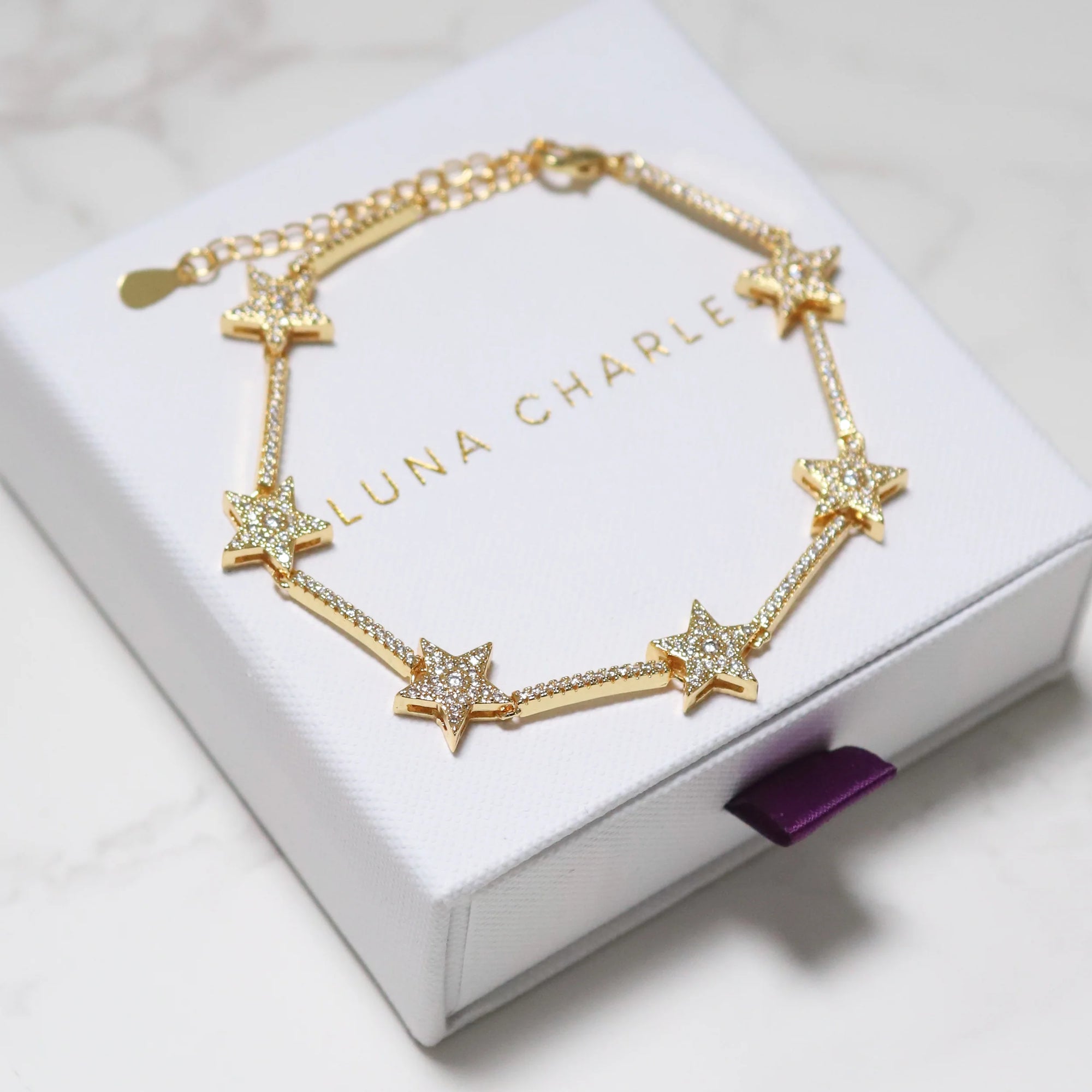 Etta Sparkling Star Bracelet - Gold