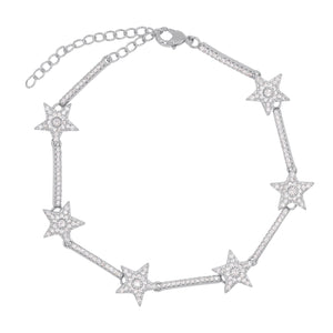 Etta Sparkling Star Bracelet - Silver