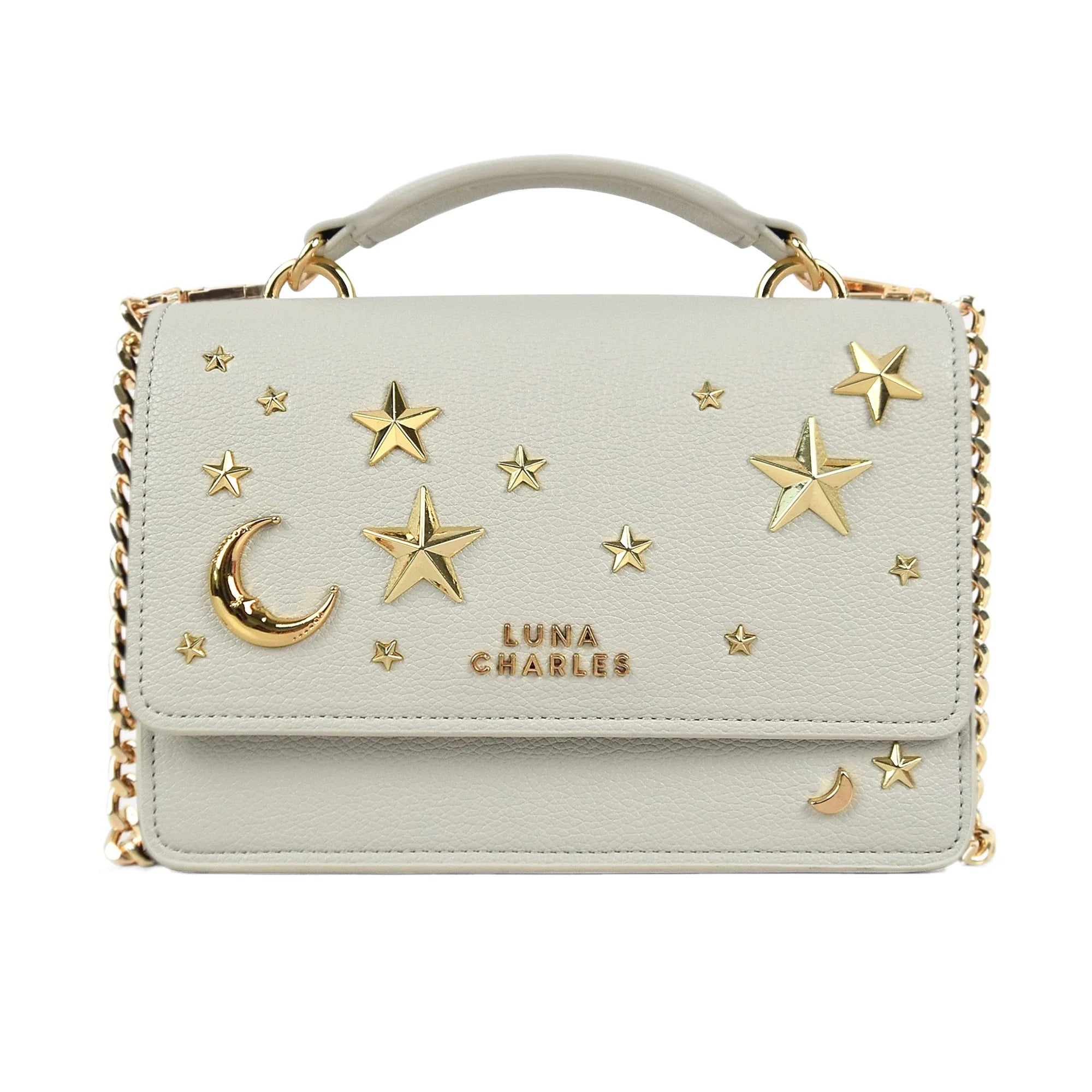 Nova Star Studded Handbag - Grey