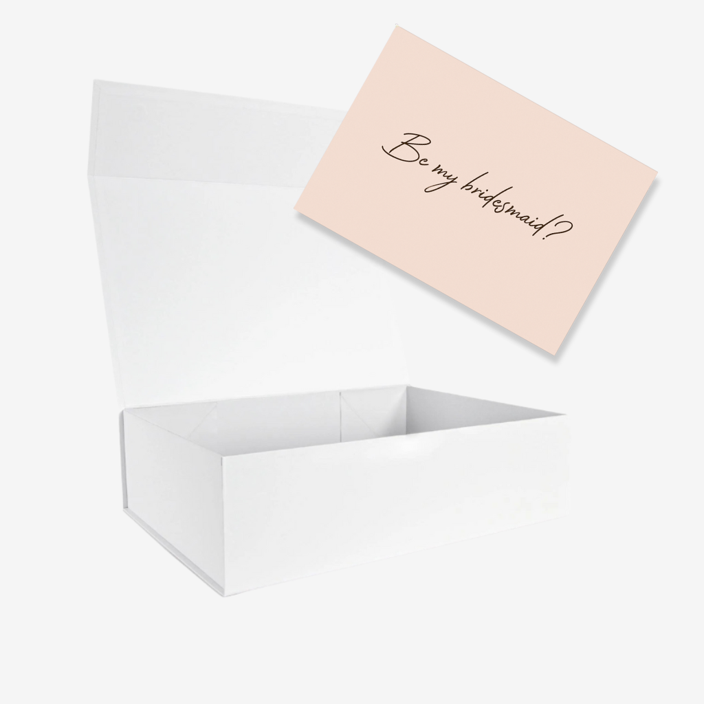 Large Gift Box & 'Be My Bridesmaid' Card