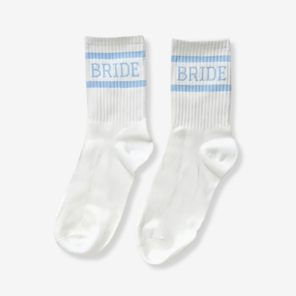 Bride Socks - Blue/White